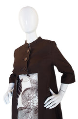 1960s Rayon Print Dress & Unusual Jacket