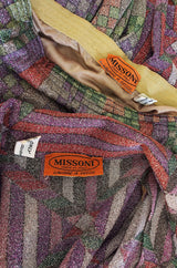 1972 Missoni Metallic Three Pieces Pantsuit Set