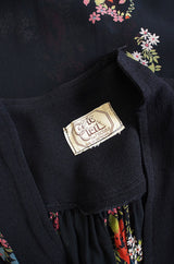 1970 Celia Birtwell Print Ossie Clark Dress