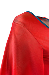 1971 Giorgio Sant' Angelo Medieval Collection Printed Jersey Dress