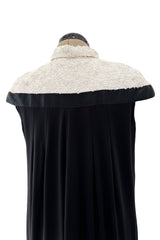 Superb Fall 2006 Chanel by Karl Lagerfeld Haute Couture Black Runway Dress w Shoulder Detailing