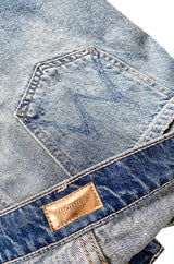 Spring 2015 Mother Denim Distressed Edge Micro Mini Skirt