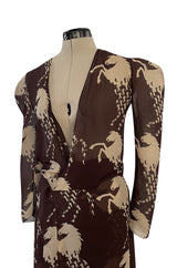 Iconic & Rare Spring 2001 Chloe by Stella McCartney Look 11 Runway Horse Print Dress