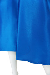 1950s Silk Satin Rosette Cocktail Dress