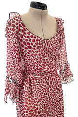 Light as Air Spring 2004 Yves Saint Laurent by Tom Ford Silk Chiffon Lip Dress