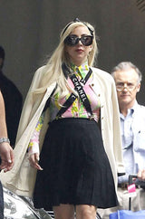 c.1994 Iconic Black and White Chanel Logo Suspenders