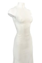 Documented Fall 2001 Azzedine Alaia Couture Runway Dress in Ivory