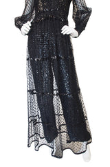 1960s Oscar De La Renta Sequin Jumpsuit