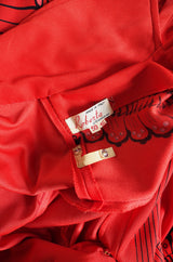 1970s Trompe l'oeil Roberta de Camerino Dress