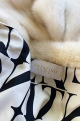 Fall 2004 Valentino Runway Documented Ivory Cream Mink Fur Shrug