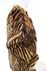 1970s Amazing Striped Goat Fur Jacket