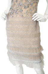 1990s Fine Bead & Sequin Valentino Dress