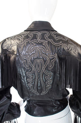 1979 Claude Montana Fringed Leather Jacket