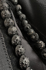 Immaculate 1990s Christian Lacroix Haute Couture Tailored Jacket w Extravagant Buttons