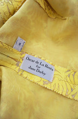 c.1968 Early Oscar de la Renta for Jane Derby Silk Dress
