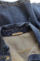 2015 Alexa Chung for AG "The Pixie" Denim Snap Front Mini Dress