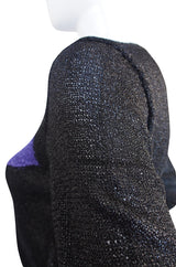 Incredible 1970s Hanae Mori Silk Chiffon Skirt & Knit Top