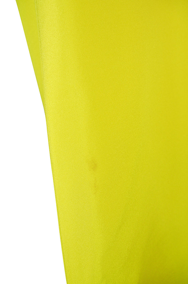 Rare 1960s Custom Sculptural Yellow Givenchy Gown