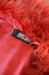 1970s Miss Dior Rare Feather Coat