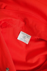 1960s Red Andre Courreges Trench Coat