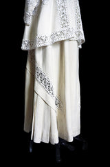 Edwardian Linen & Lace Walking Suit