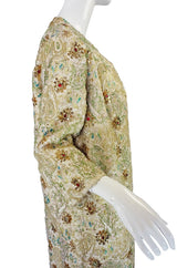 1950s Full Beaded Nat Allen Gown & Coat