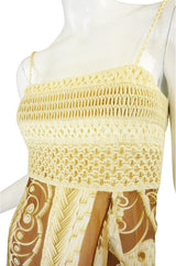 1980s Dior Numbered Raffia Dress Set