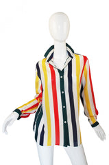 1977 Christian Dior Striped Top