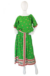 1950s Tina Leser Print Skirt & Top