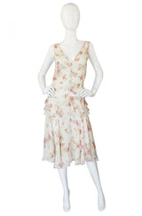 1990s Silk Chiffon Jil Stuart Dress