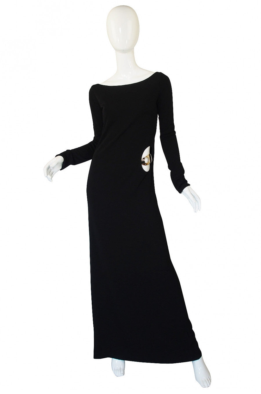 Documented F/W 1996 Tom Ford for Gucci KeyHole Gown Shrimpton Couture Documented F/W 1996 Tom Ford for Gucci KeyHole Gown Shrimpton Couture