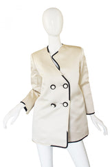 1980s Geoffrey Beene Silk Satin Jacket