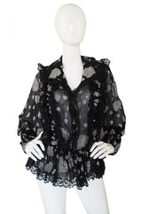 1970s Thea Porter Attr Glitter Top