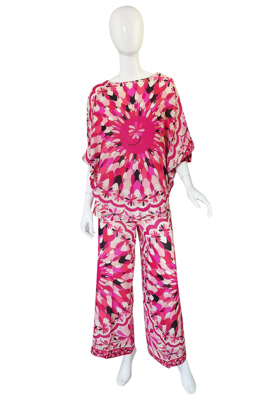 1960s Rare Emilio Pink Pucci Caped Top & Pant Set – Shrimpton Couture