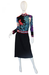 1970s Leonard Silk Jersey Dress