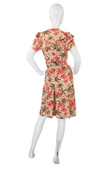 1940s Starfish Playsuit Dress with Shorts