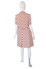 1960s Linen Dot Coat or Dress