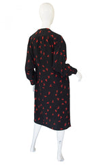 1970s Fendi Silk Coral Sack Dress