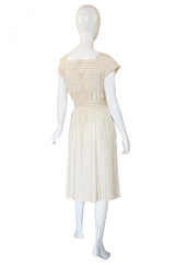 1970s Linen Christian Dior Smock Dress