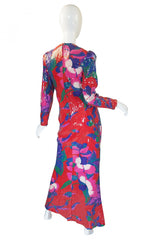 1970s Bill Blass Sequin Maxi Dress