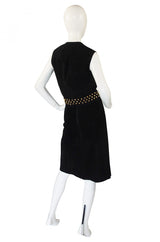 1970s Pierre Cardin Suede Vest & Skirt