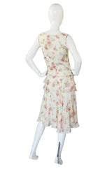 1990s Silk Chiffon Jil Stuart Dress