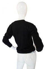 1990s Chanel Cashmere Black Sweater
