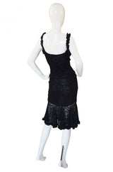 Recent Alaia Metallic Knit Lace Dress