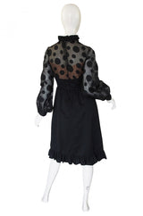 1960s Bullocks Wilshire Dot Dress
