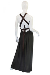 1960s Backless Donald Brooks Gown