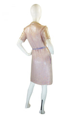 1970s Pink Sequin Iridescent Halston