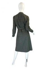 1960s Pom Pom Tassle Dior Wool Dress