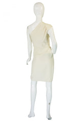 1980s Valentino One Shoulder Dress