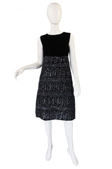 1960s Sequin and Mink Jacket & Dress